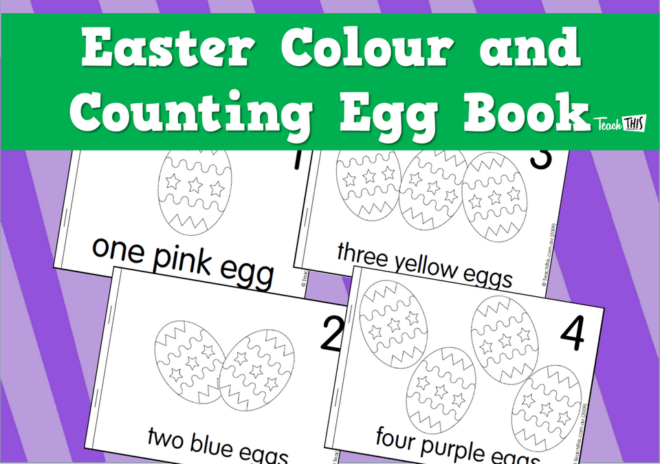 Easter Colour and Counting Egg Book