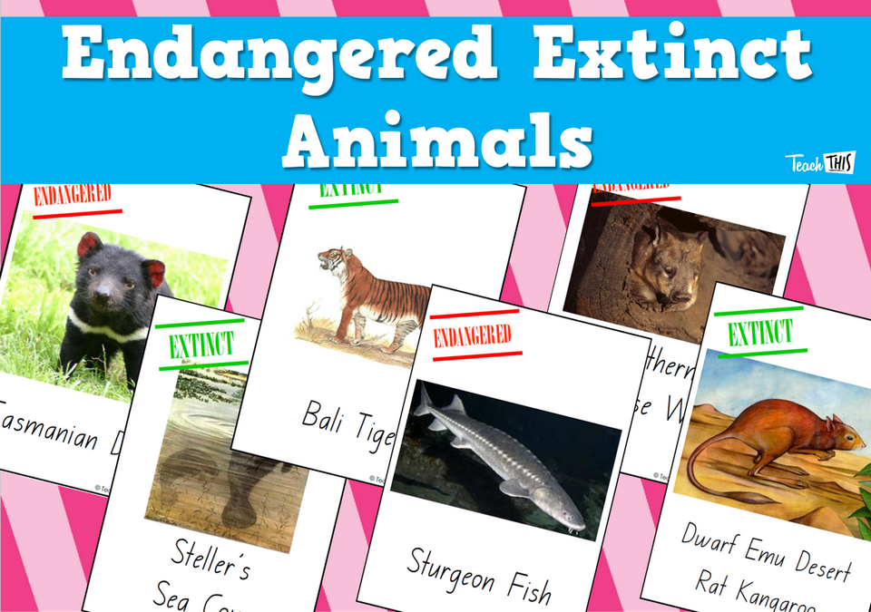 Endangered Extinct Animals