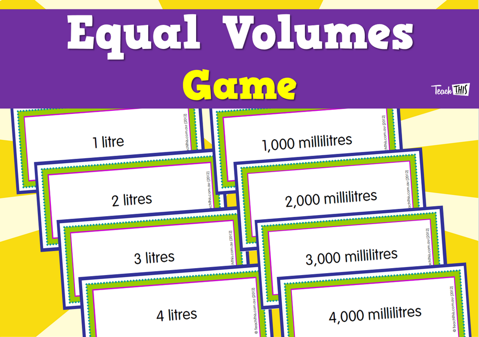 Equal Volumes Game