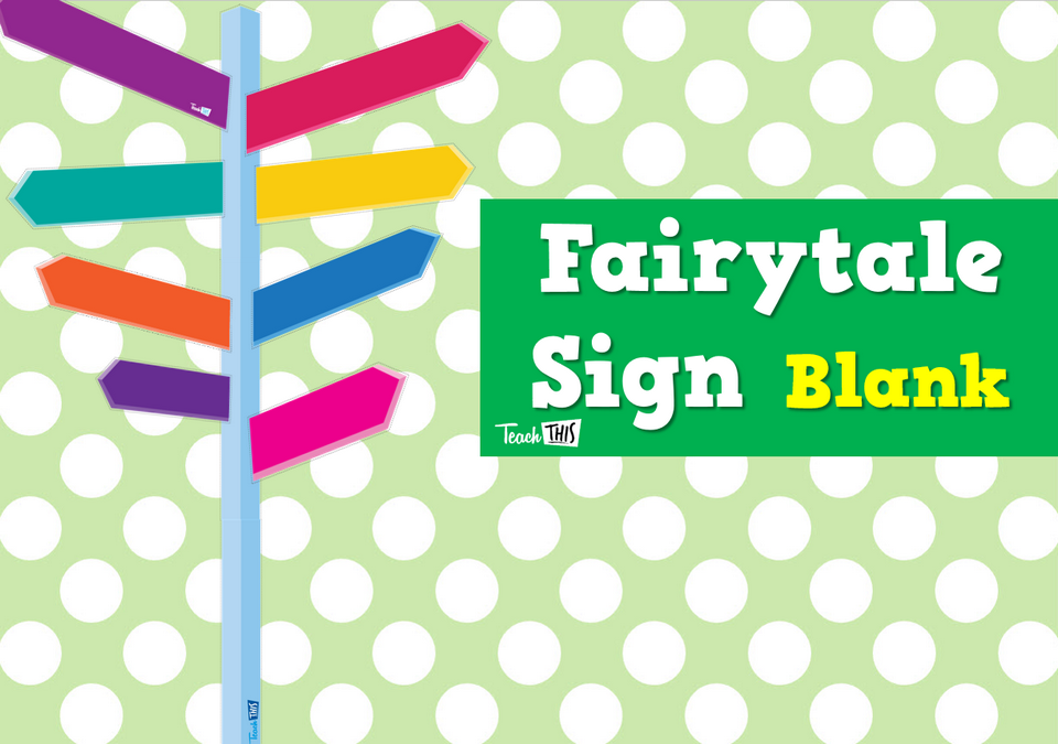 Fairytale Sign Blank
