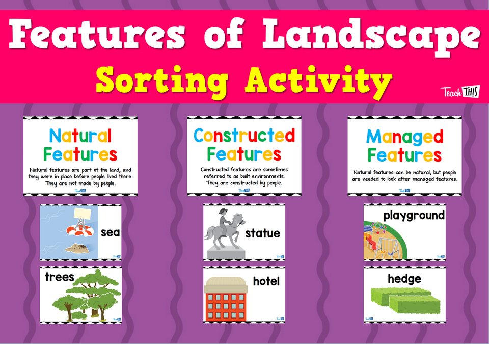 Features Of Landscapes Sorting Activity