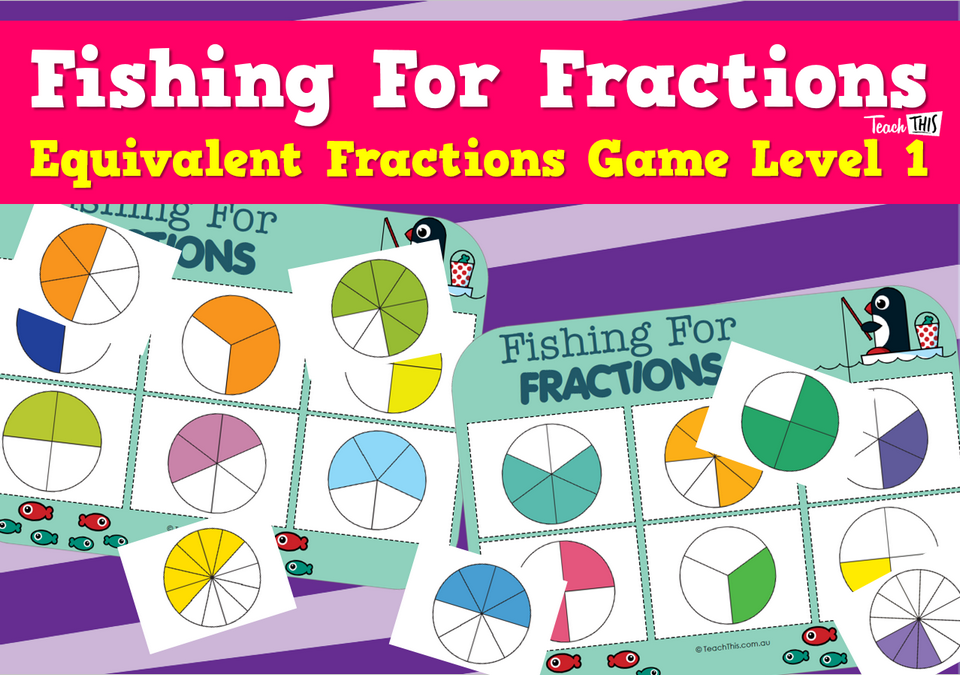 Fishing For Fractions - Equivalent Fractions Game Level 1