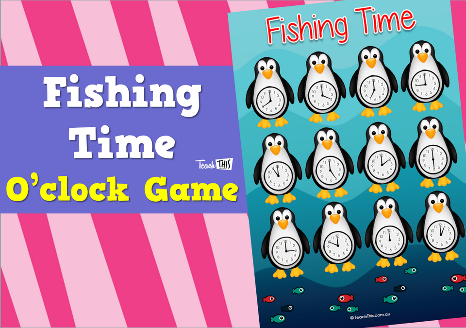 Fishing Time - O'clock Game