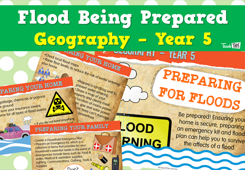 Floods Being Prepared Posters