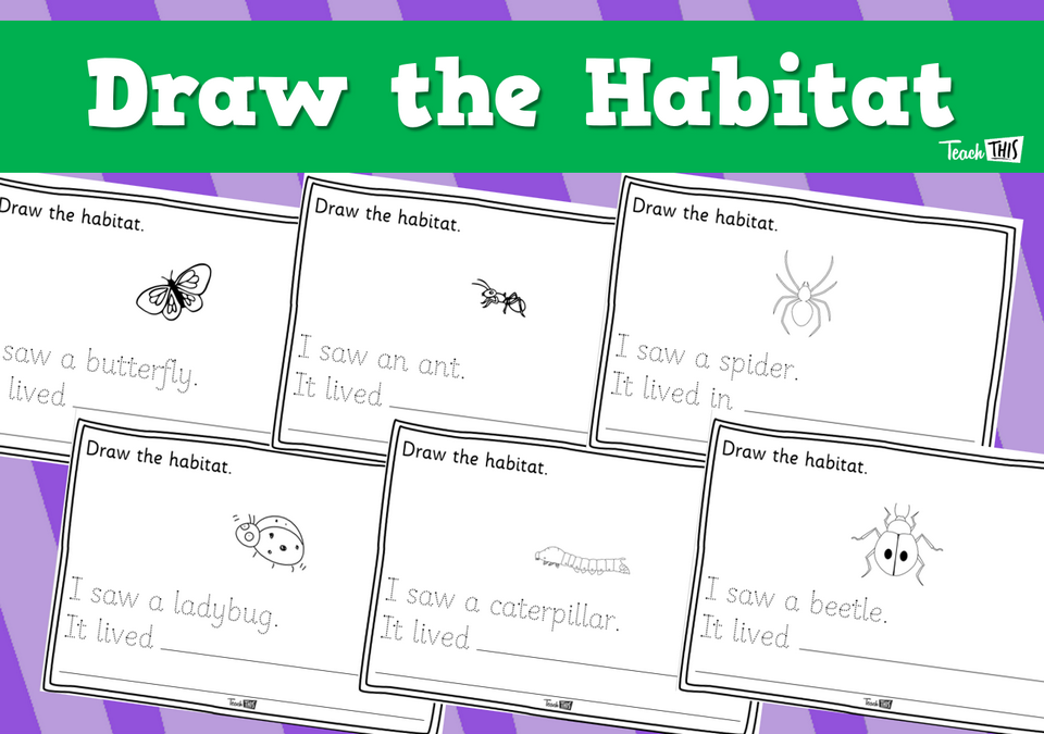 Draw the Habitat - Worksheet
