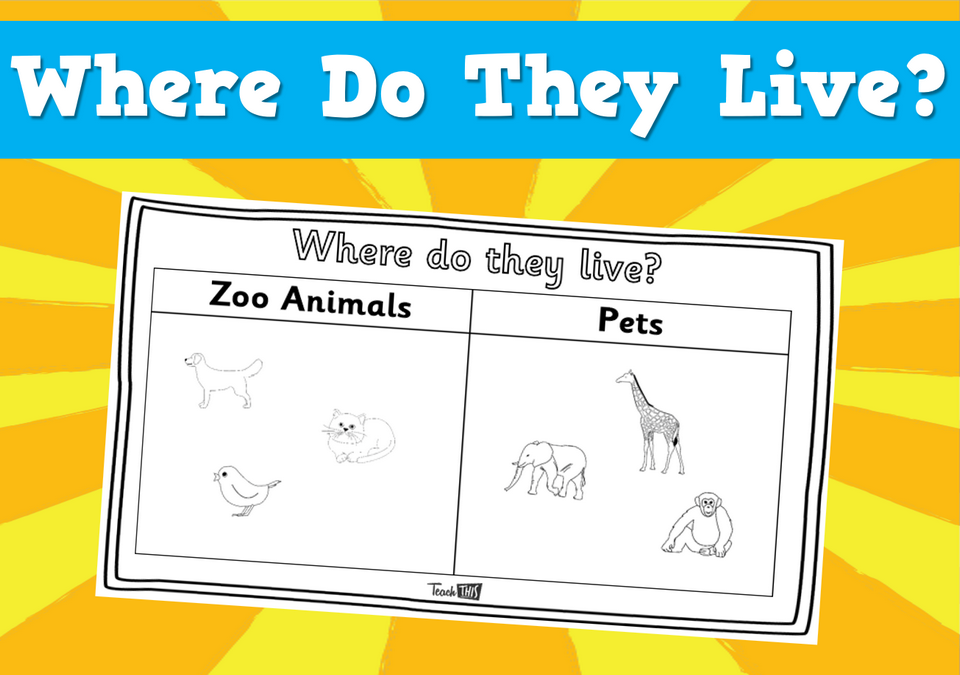 Where do they live? - Worksheet
