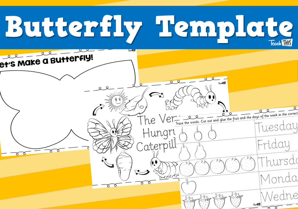 Butterfly Template - Worksheet