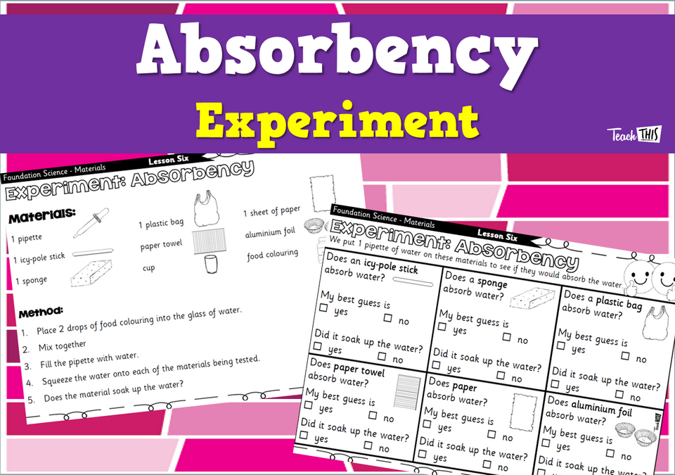 Absorbency - Experiment