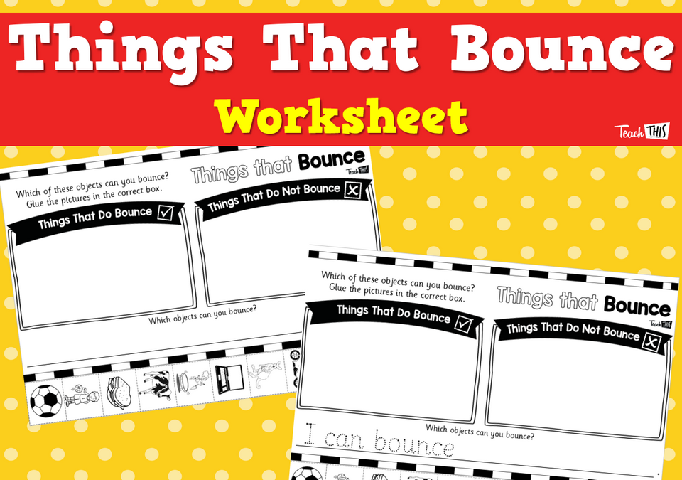 Things That Bounces - Worksheet