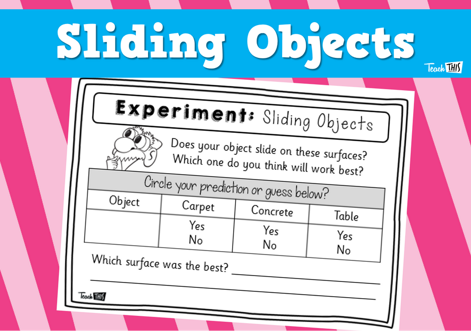 Sliding Objects - Worksheet