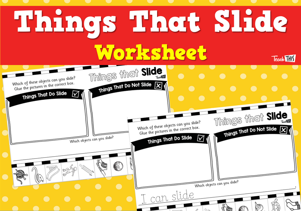 Things That Slide - Worksheet
