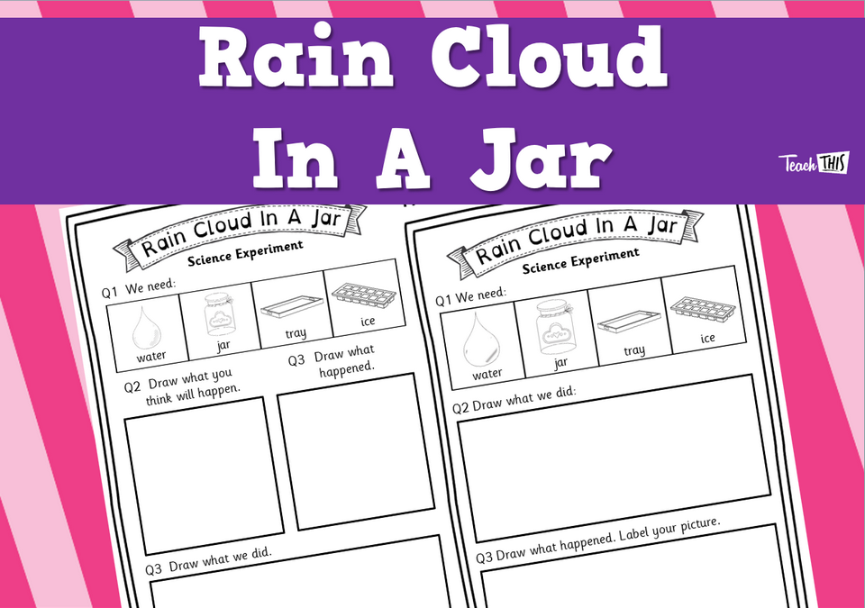 Rain Cloud In A Jar - Experiment