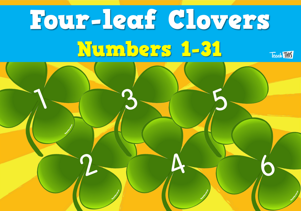 Four-leaf Clovers Numbers 1-31