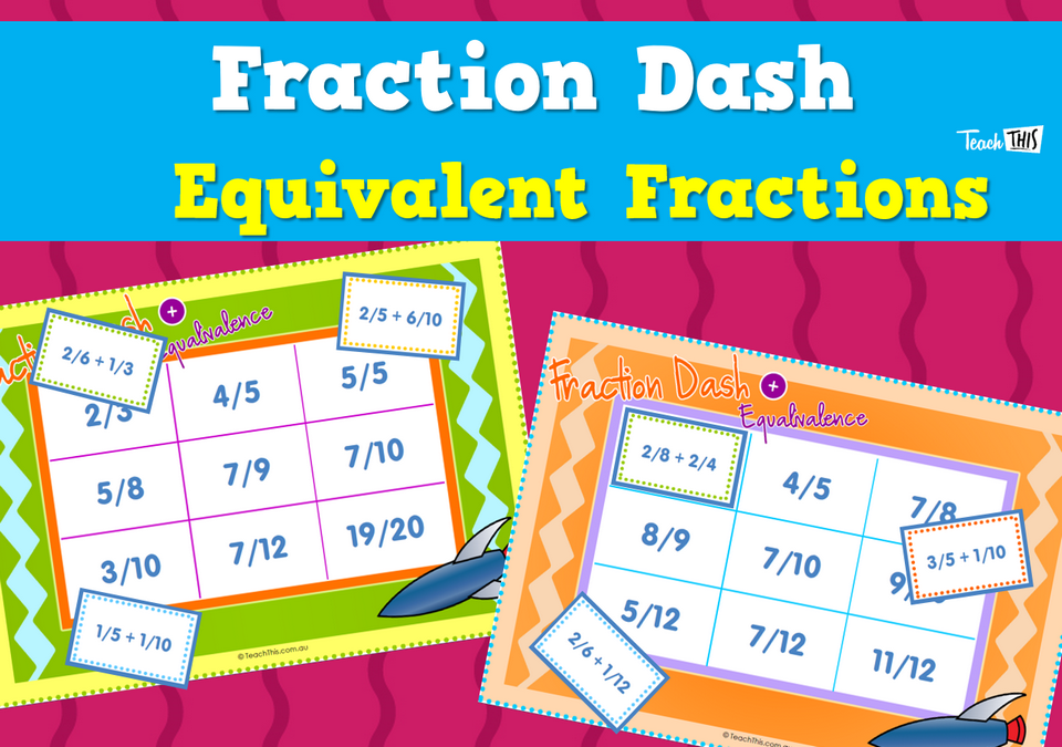 Fraction Dash - Equivalent Fractions