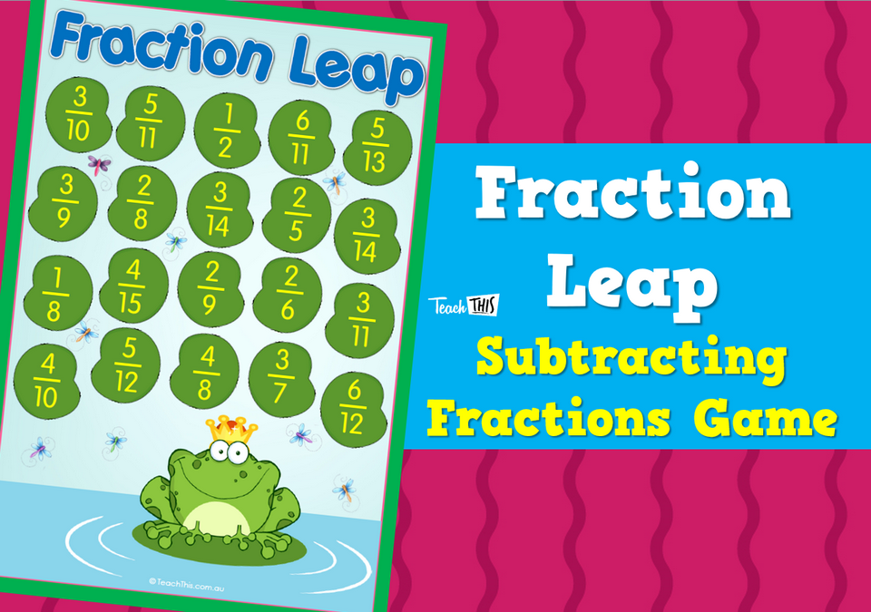 Fraction Leap - Subtracting Fractions Game