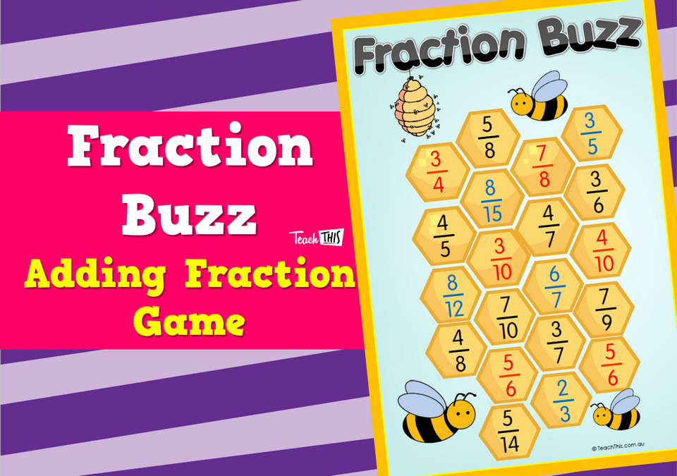 Fraction Buzz - Adding Fractions Game