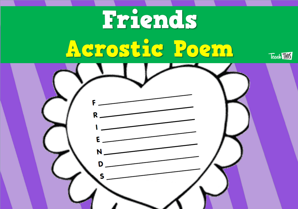 Friends Acrostic Poem