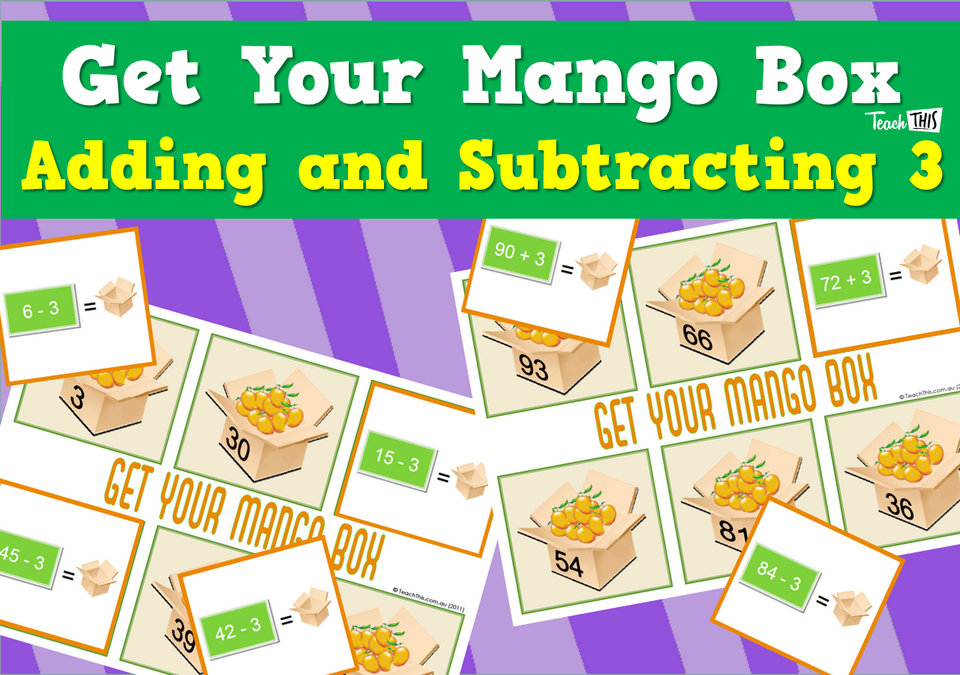 Get Your Mango Box - adding and subtracting 3