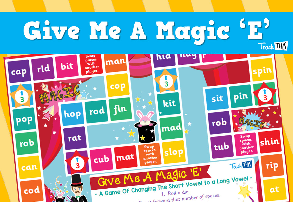 'Give Me A Magic E' Board Game