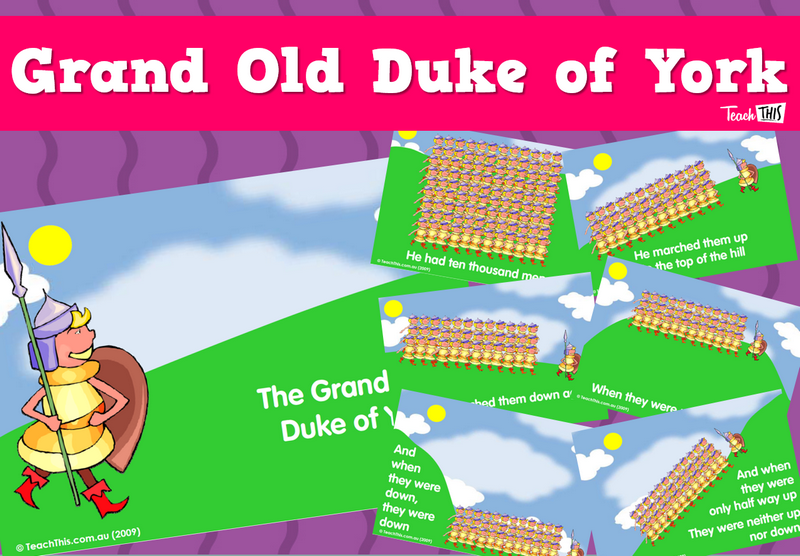 Grand Old Duke of York - Visual Sequencing