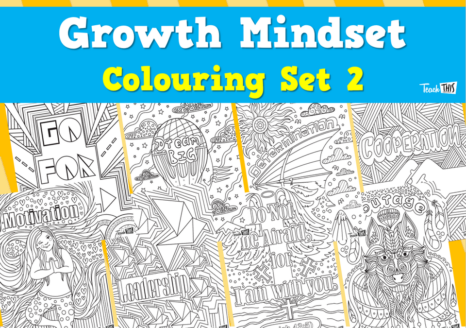 Growth Mindset Colouring - Set 2