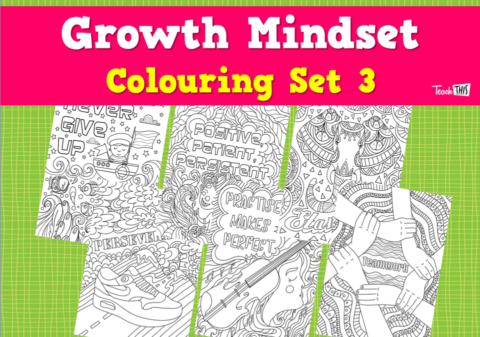 Growth Mindset Colouring - Set 3