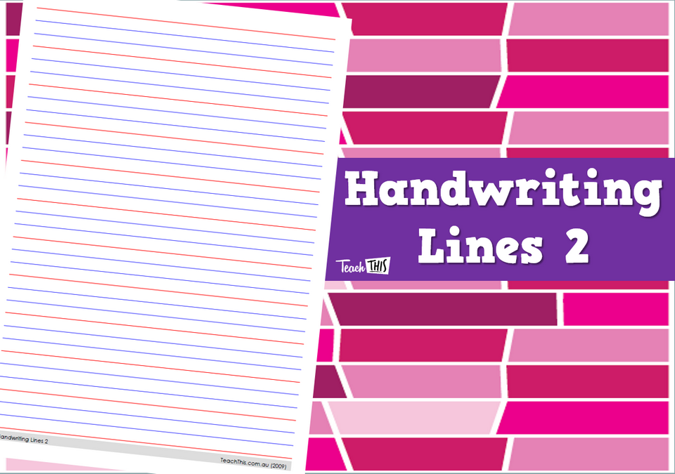 Handwriting Lines 2