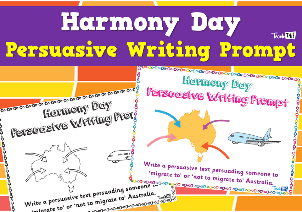 Harmony Day Persuasive Writing Prompt