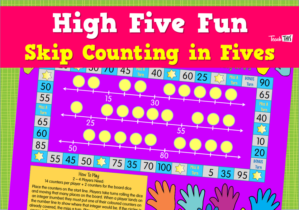 High Five Fun - Skip Counting in Fives