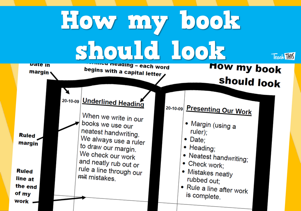 How my book should look