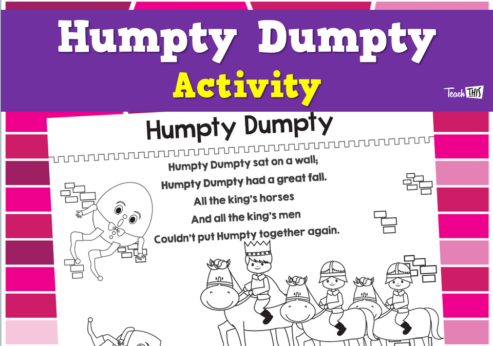 Humpty Dumpty - Nursery Rhyme Activity