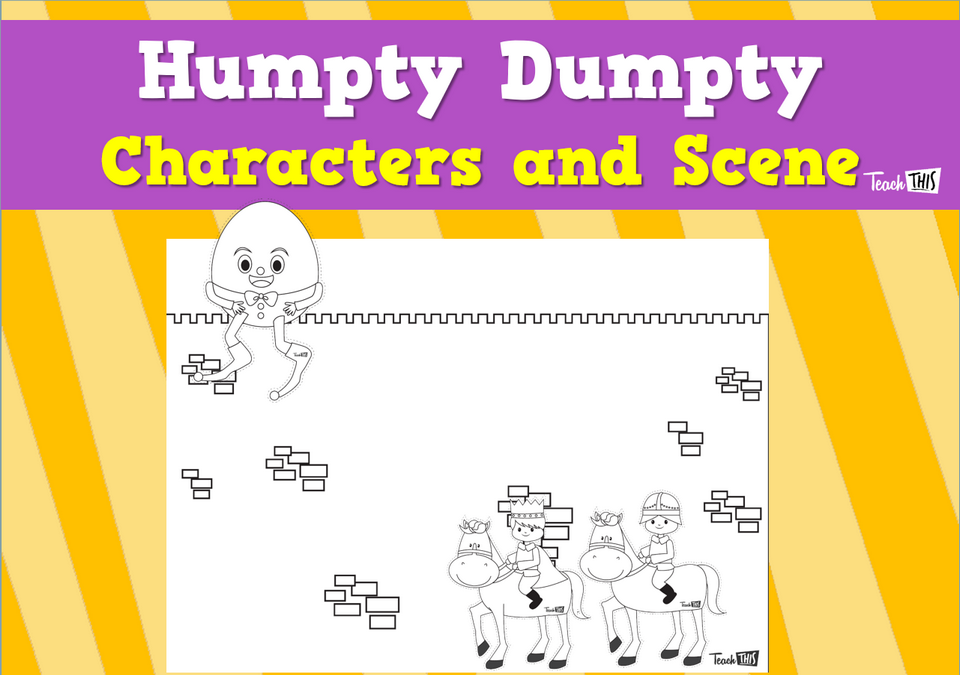 Humpty Dumpty - Nursery Rhyme Characters & Scene