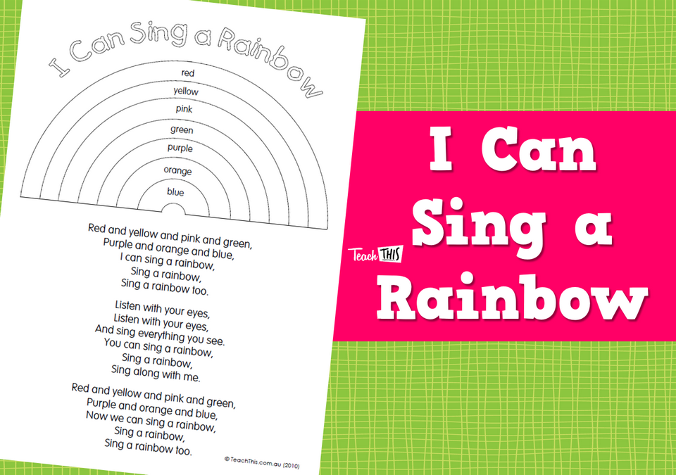 I Can Sing a Rainbow