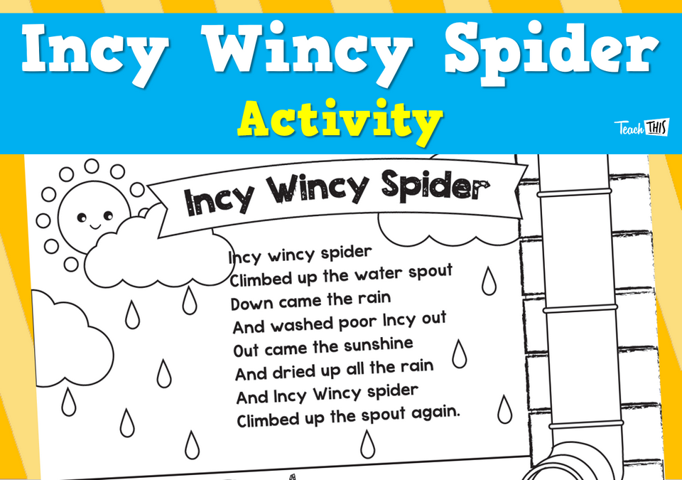 Incy Wincy Spider - Nursery Rhyme Activity