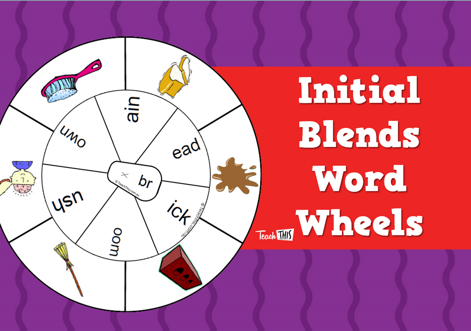 Initial Blends - Word Wheels