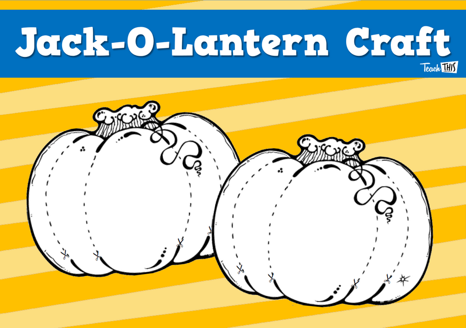 Jack-o-lantern craft