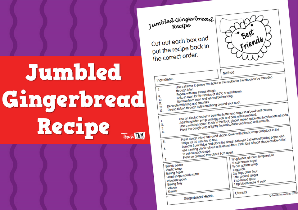 Jumbled Gingerbread Recipe