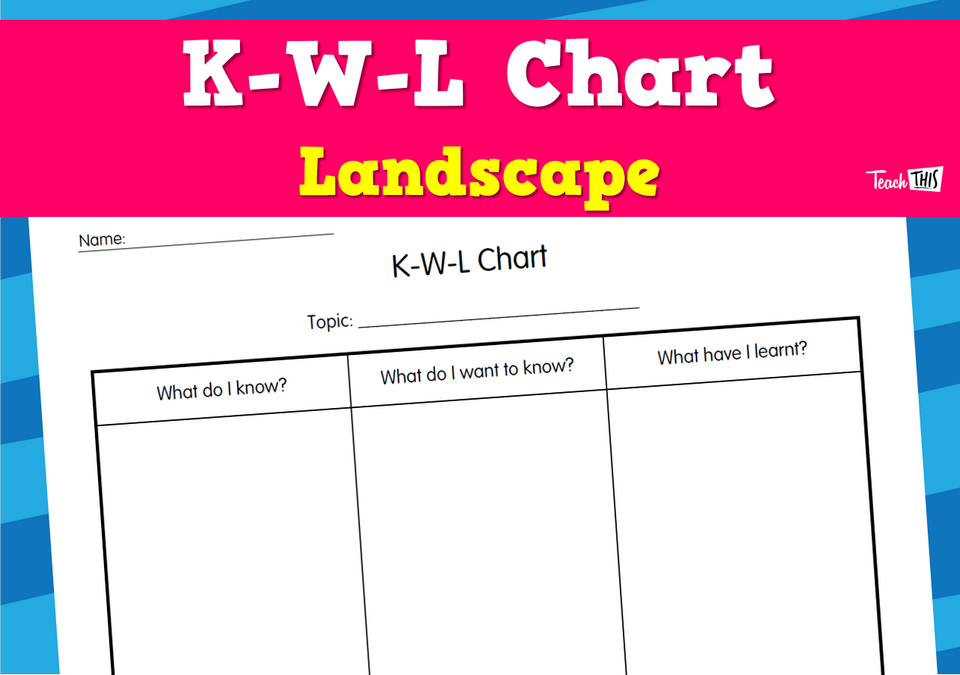 K-W-L Chart - Landscape