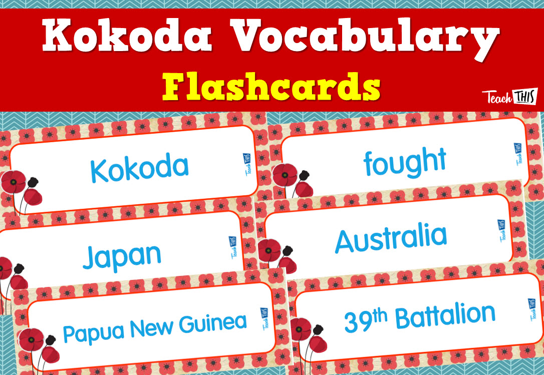 Kokoda Vocabulary Flashcards