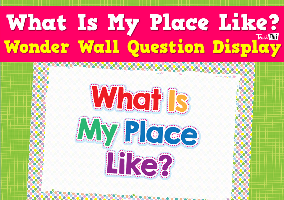 What Is My Place Like? - Wonder Wall Question Display