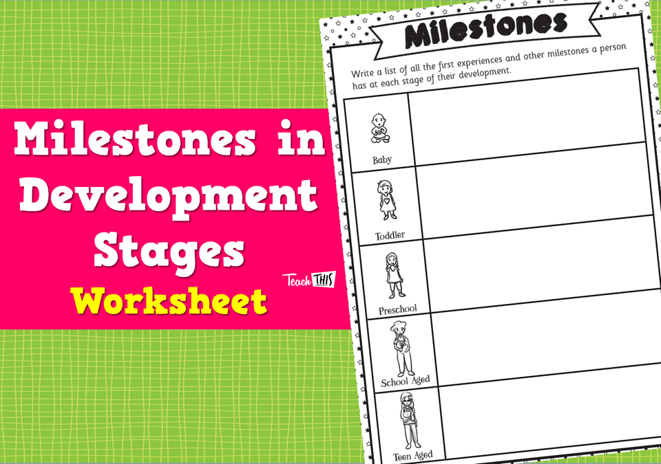 Milestones in Development Stages - Worksheet