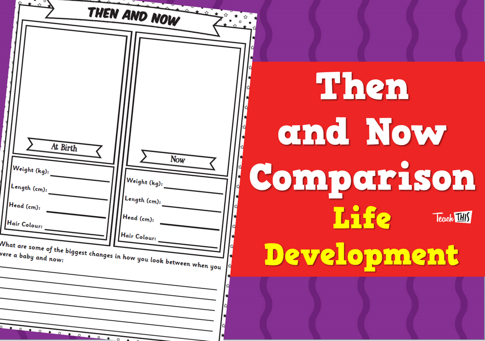 Then and Now Comparison - Life Development