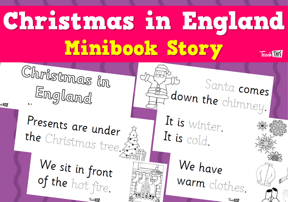 Christmas in England - Minibook Story