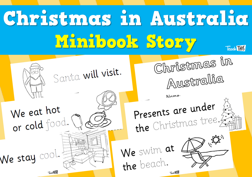 Christmas in Australia - Minibook Story