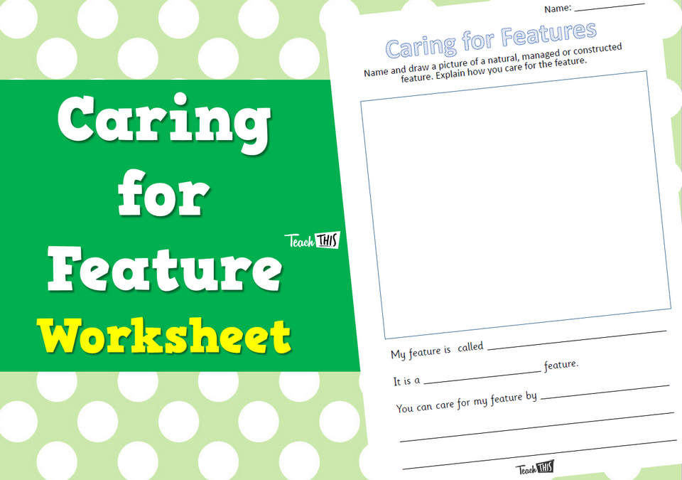 Caring for Features - Worksheet