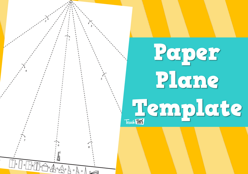 Paper Plane Template