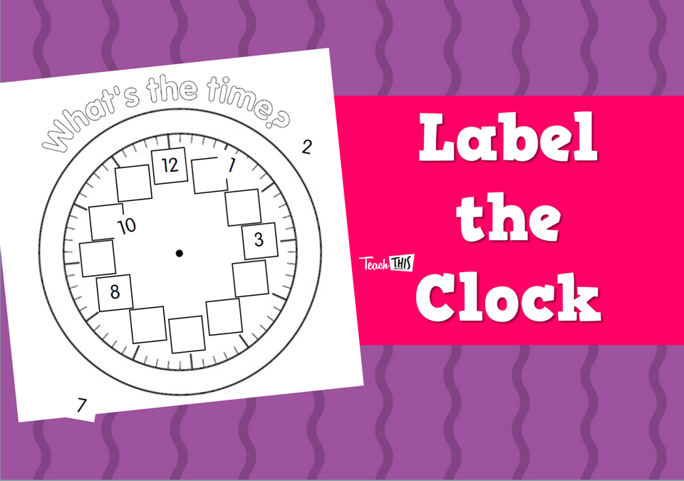 Label the Clock