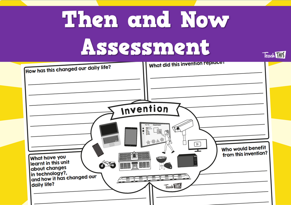 Then and Now - Assessment Sheet (BW)