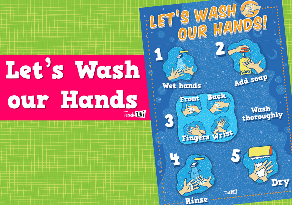 Let's wash our hands