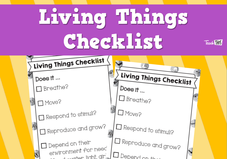 Living Things Checklist